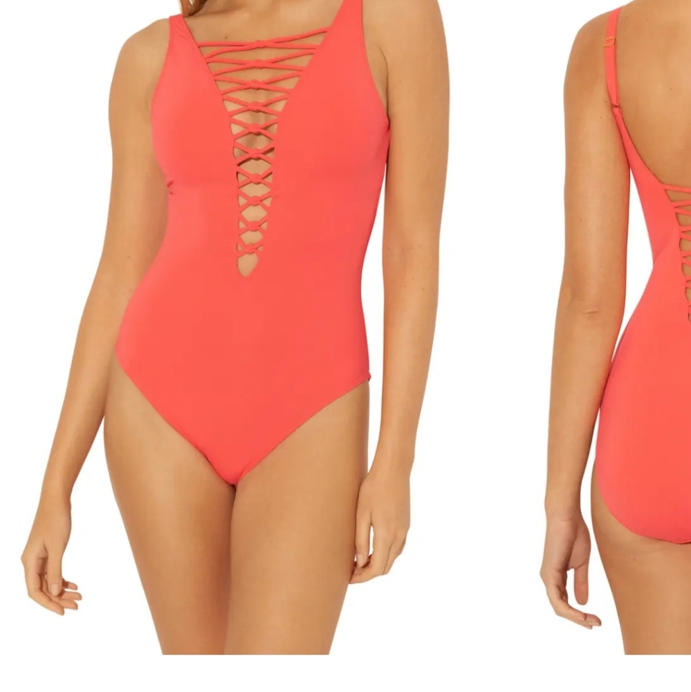 NWT Let's Get Knotty  SwimsuitBLEU BY ROD B